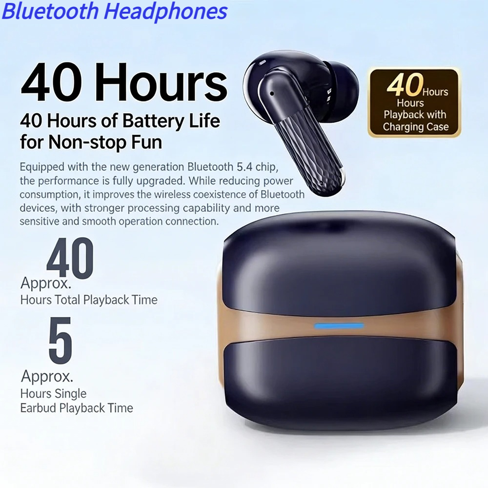 919 - Wireless Bluetooth Noise-Canceling Headphones, High-Definition Music Bluetooth Headphones, Battery Life, Gaming Headphones