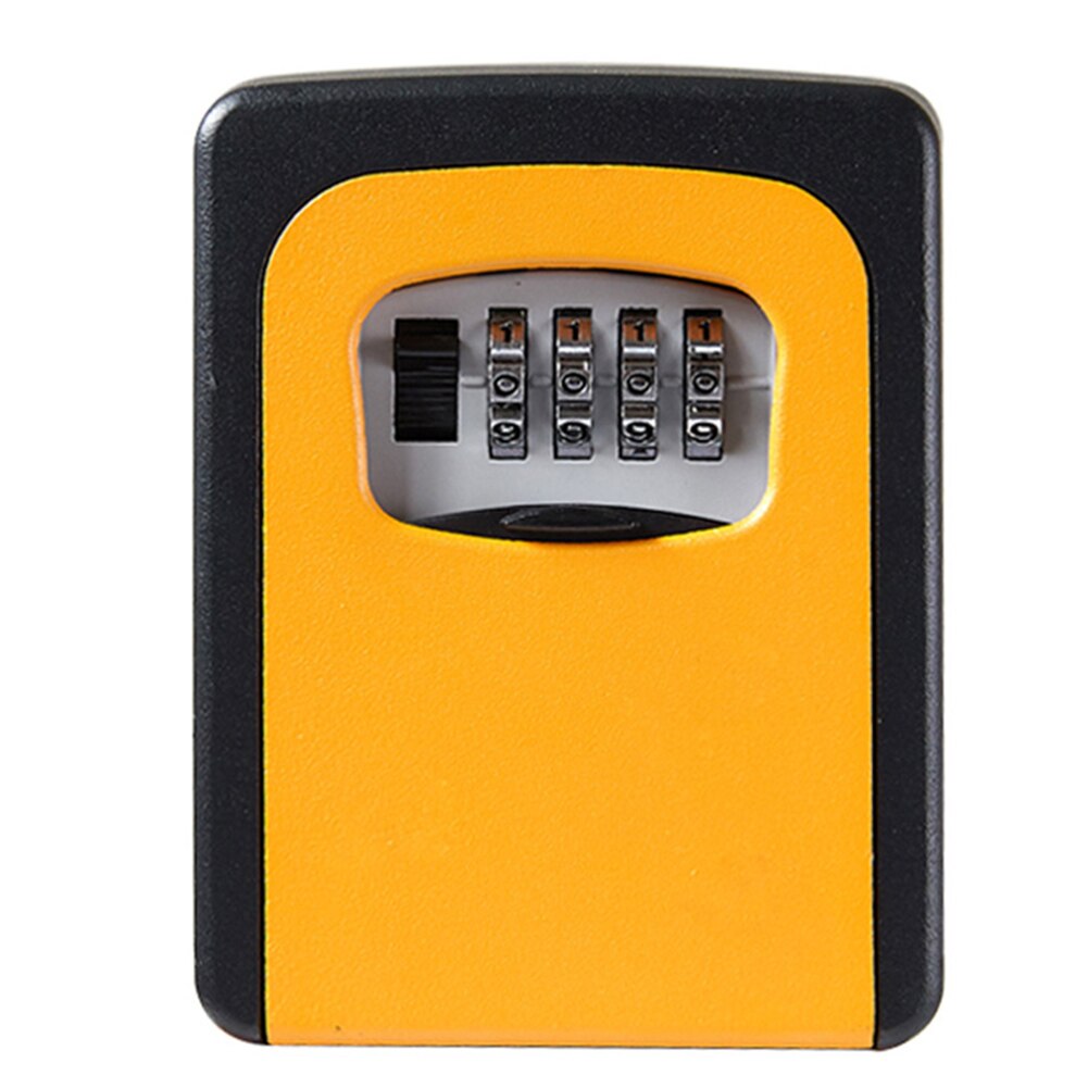Password Key Box Wall Mounted Security Anti-theft Outdoor Key Safe Lock Storage Box SNO88: Orange