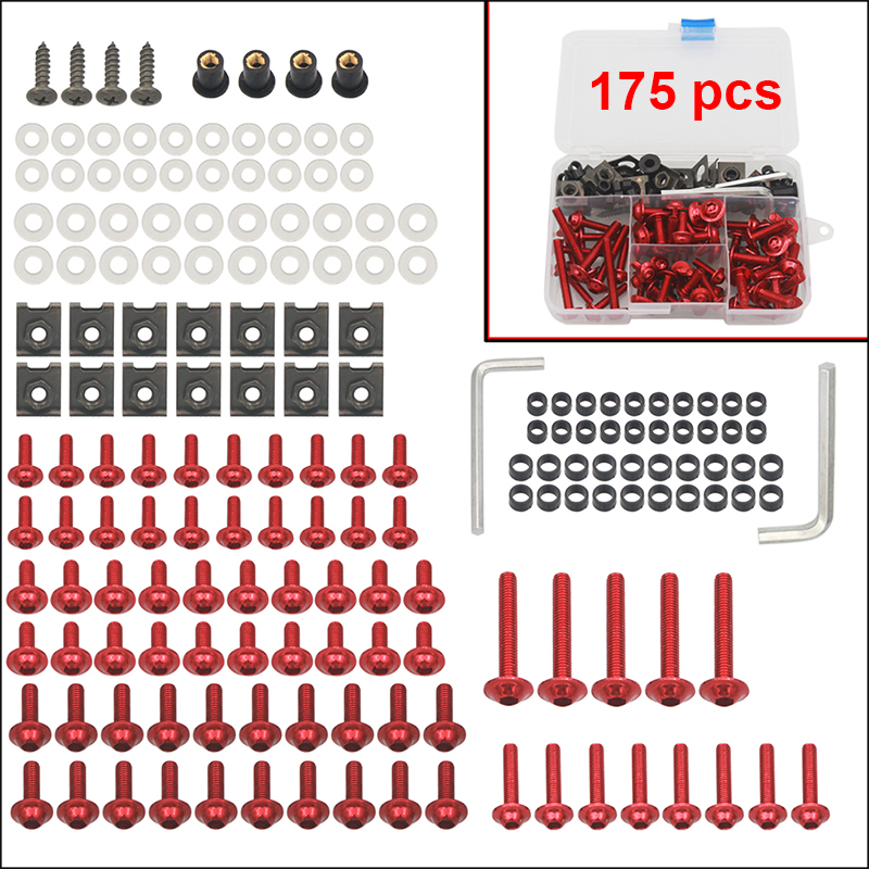 Kit de tornillos de carenado para motocicleta Aprilia Rs 125 Sr 50 Rsv4 Shiver DORSODURO 750 1200 Pegaso 650 RSV MILLE R, tuerca de tornillos para carrocería