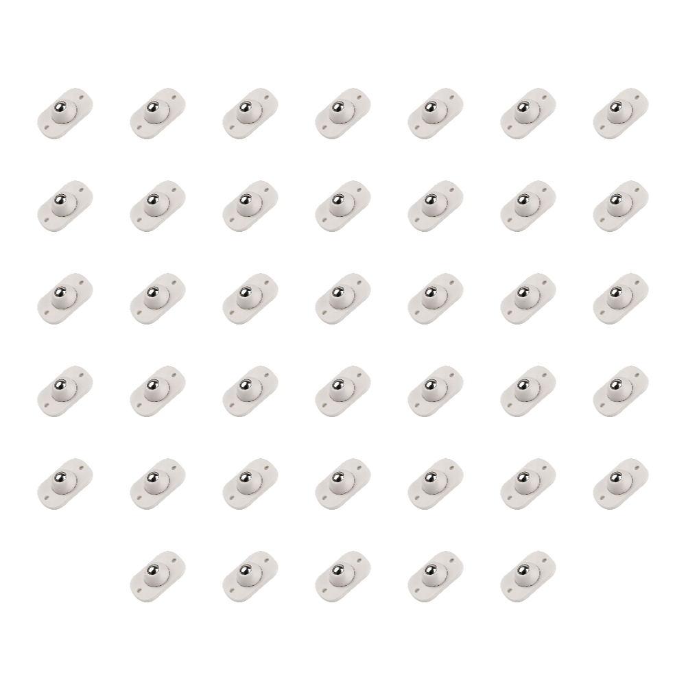 Lot De 4 Roulettes Adhésives Pivotantes 360° - Pour Rangement De Canettes - Noir