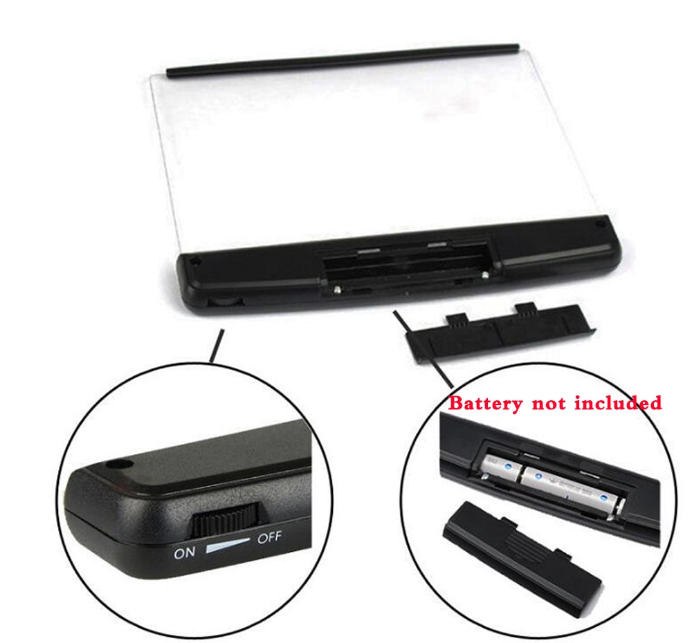 Novidade led livro luz de leitura placa plana luz da noite portátil viagem dormitório lâmpada mesa led olho proteger