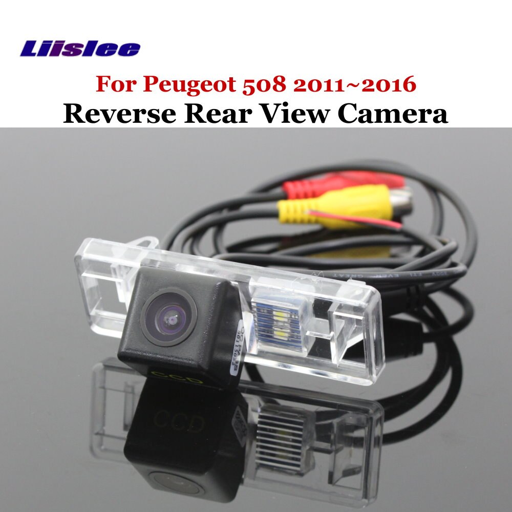 Car Reverse Rear View Camera For Peugeot 508 Compatible Original Screen Vehicle Back Up CAM Sets RCA Adapter