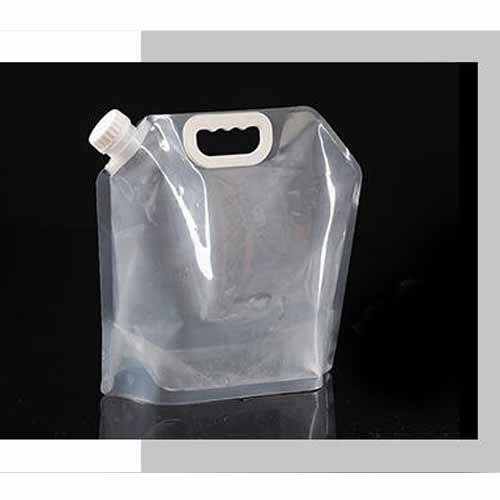 Folding Water Tank Container 5L Collapsible Water Container Car Water Carrier Folding Water Bag for Outdoor Camping Hiking: Transparent