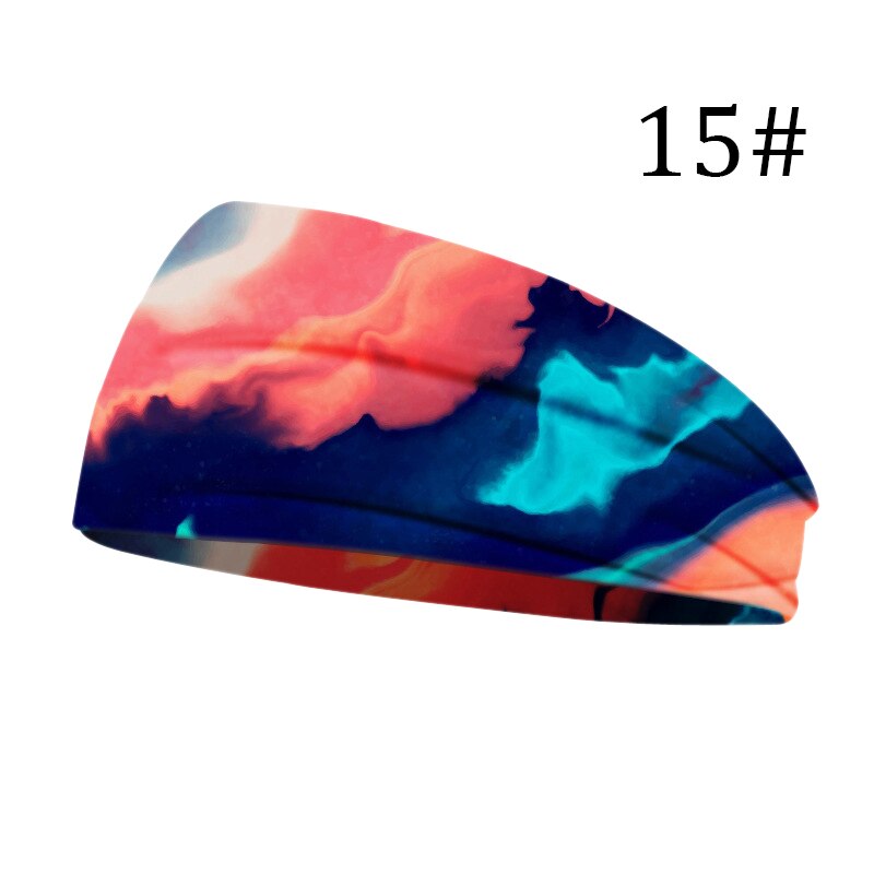 nouvelles femmes tête enveloppement large coton Stretch bandeau filles chapeaux Turban sport imprimer bandeau cheveux accessoires: 15