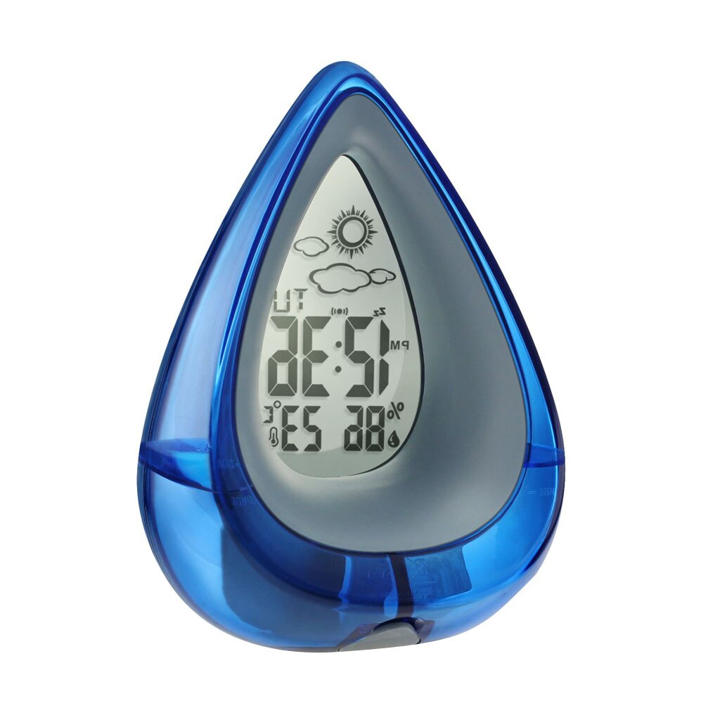 Hydrodynamic Water Powered Digital Clock, Time and Temperature Measurement