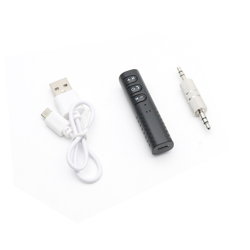 Wireless Bluetooth Car Kit Media Button Remote Control Car Motorcycle Steering Wheel Music 3.5mm Jack AUX Receiver Handsfree: BT-Receiver