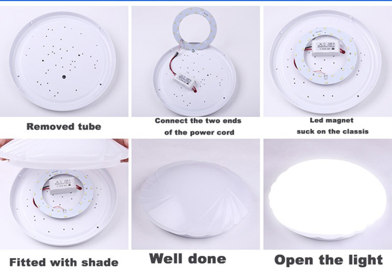 6W 12W 15W 18W 24W 36W 80W 100W LED-PANEEL Cirkel Ring Licht 220V SMD 5730 LED Ronde Plafondlamp voor Eetkamer