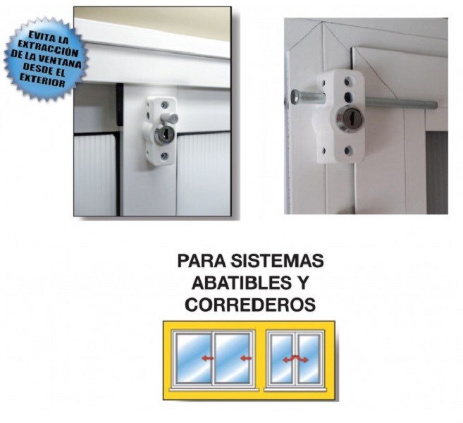 FERPASA CERRADURA VENTANA MULTILOCK NEGRA. Para todo tipo de ventanas, correderas y abatibles. Segura y Robusta. Seguridad Total