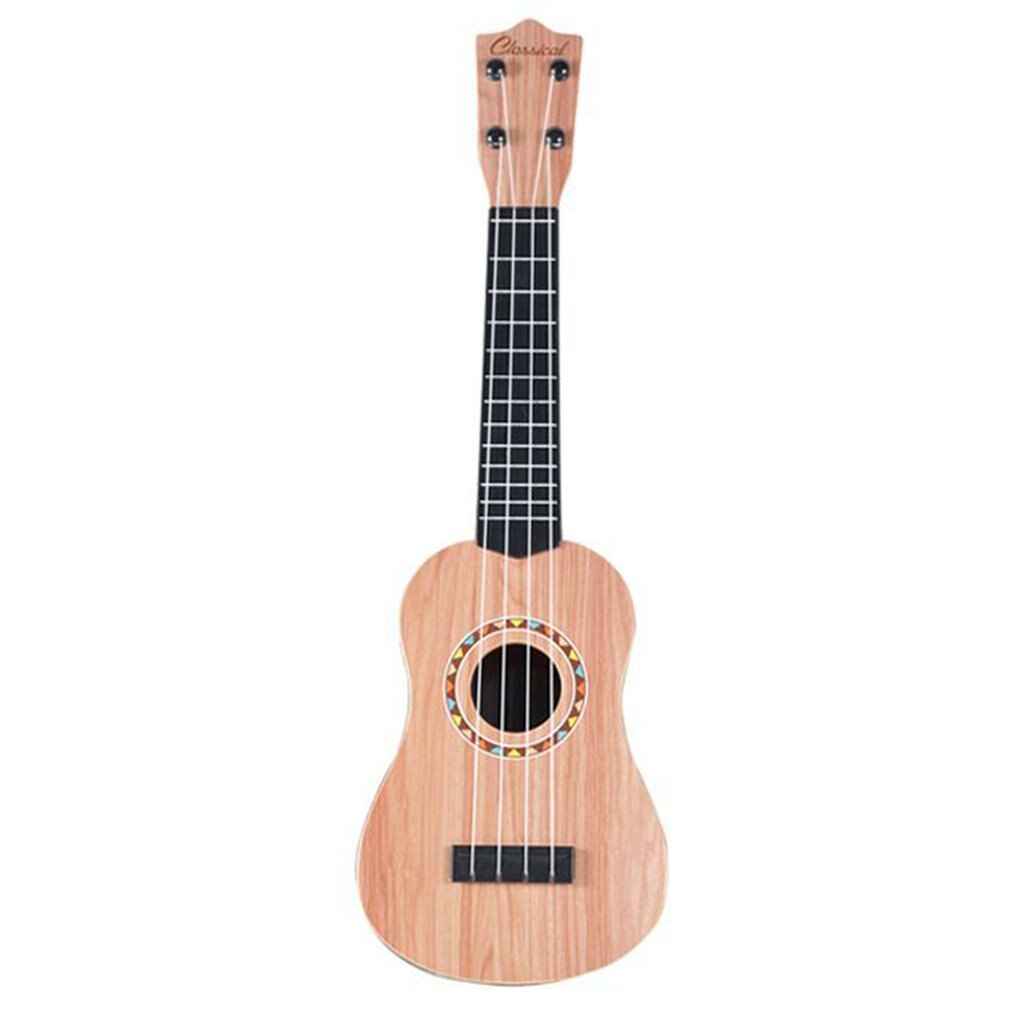 Ukulele 21 Inch Simulation Wood Grain 4 Strings Uke Bass Stringed Musical Instrument Perfect For Beginners For Kid