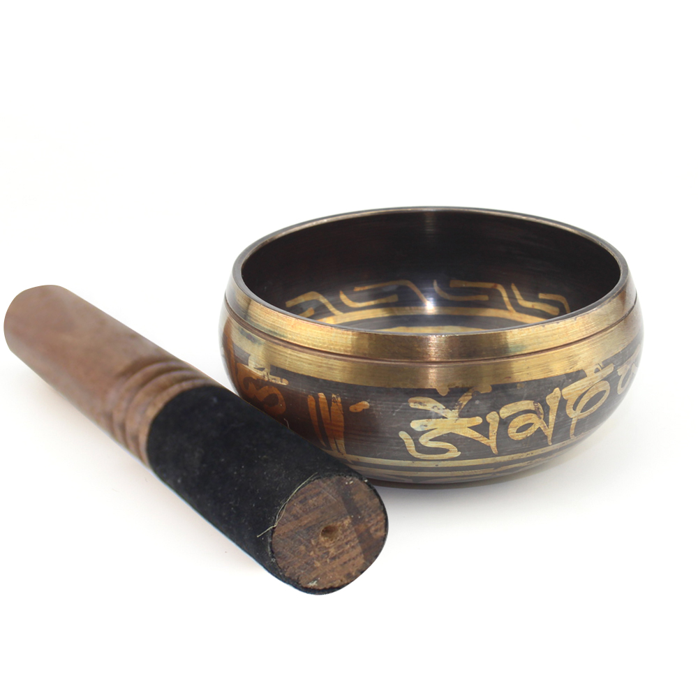 Tibetan Bell Metal Buddhist Singing Bowl Home Deco... – Grandado