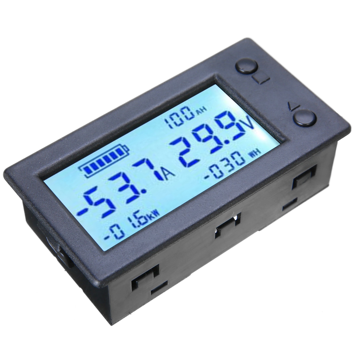 1pc holdbar  dc 300v 50a batteri monitor digital hall sensor coulombmeter voltmeter ammeter batteri power meter opladning afladning