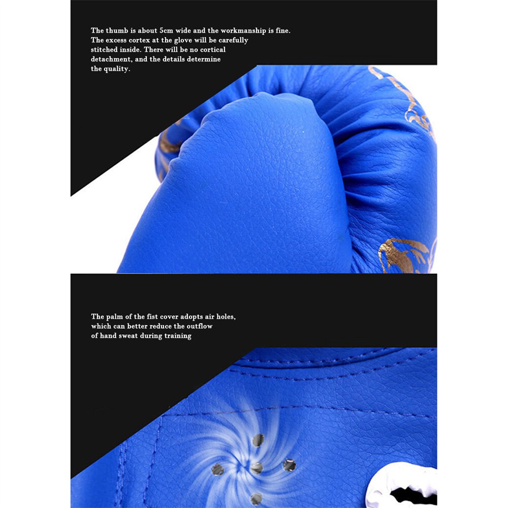 Boxing Gloves Flame Tiger Children's Training Gloves Teens Junior Kids Sparring Gloves for Punching Bag Kickboxing Sports