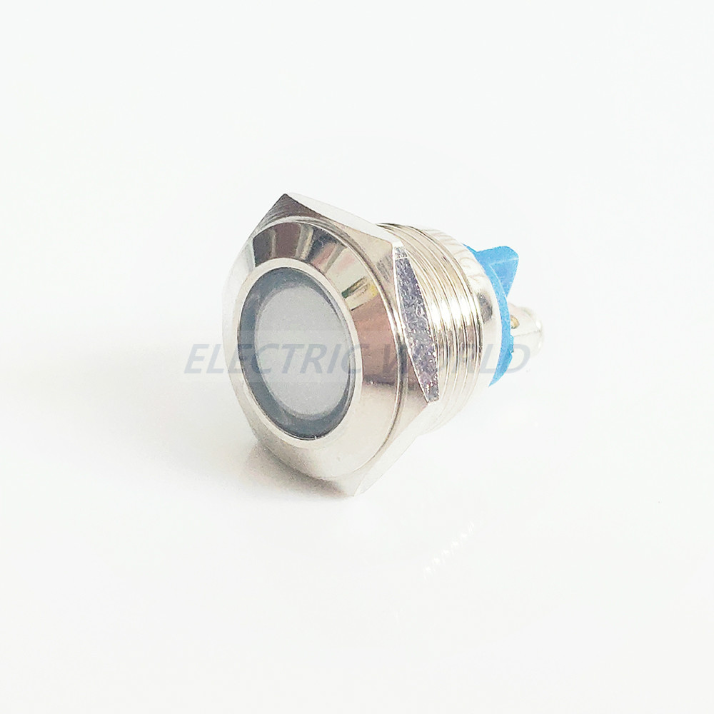 12mm waterproof Signal indicator lamp LED Metal Indicator light LIGHT 5V 12V 24V 220V screw connector light for motor bike