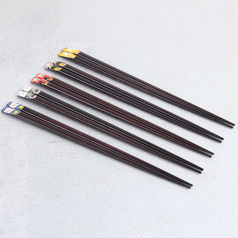 1Pair Portable Sushi Chop Sticks Chinese Chopstick Learner Set Exquisite Non-Slip Kitchen Accessorie