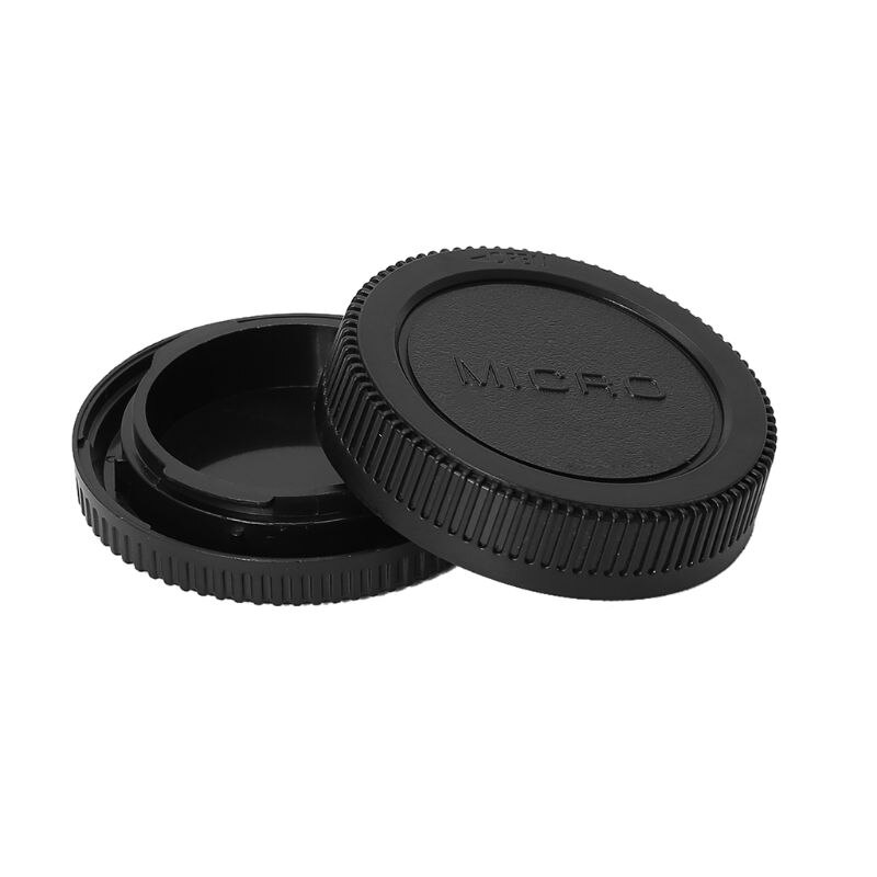 Camera Body Cover Rear Lens Cap Bescherming Stofdicht Plastic Vervanging voor Olympus Panasonic Micro 4/3 Mount: D