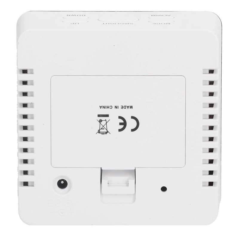 Mirror Clock Multifunctional Smart Clock Square Shaped for Living Room for Office for Bedroom