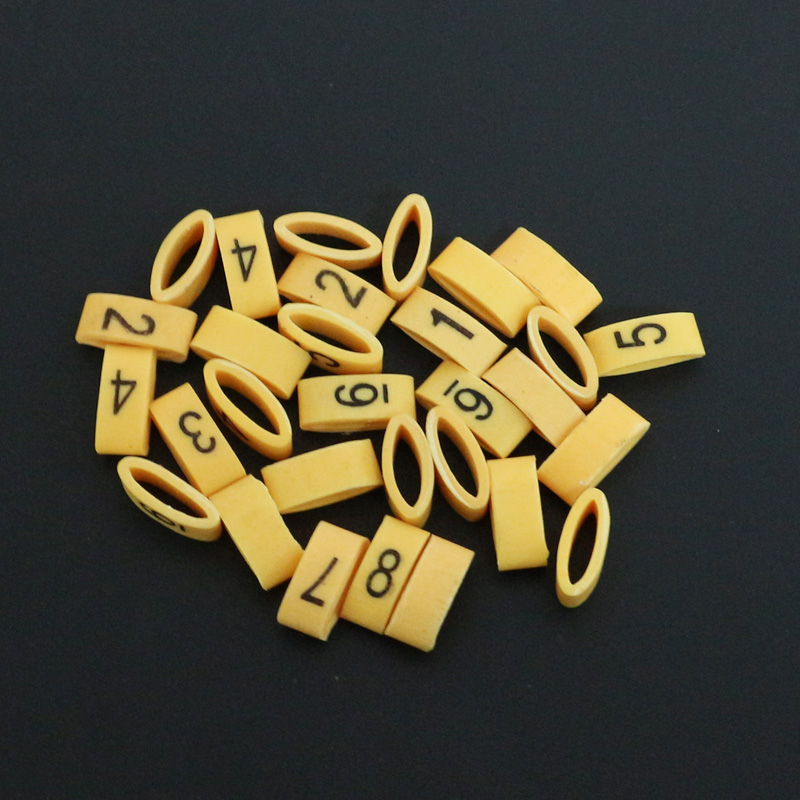 330PCS black on yellow Route Marker Kit K-Type Cable marker tags cable number markers for cables to A to Z numbers 0 to 9