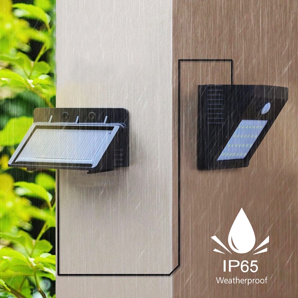 Junejour LED Wall lamp Night Light Separable Solar Panel Outdoor Motion Sensor/Night Sensor Solar light For Garden #1108