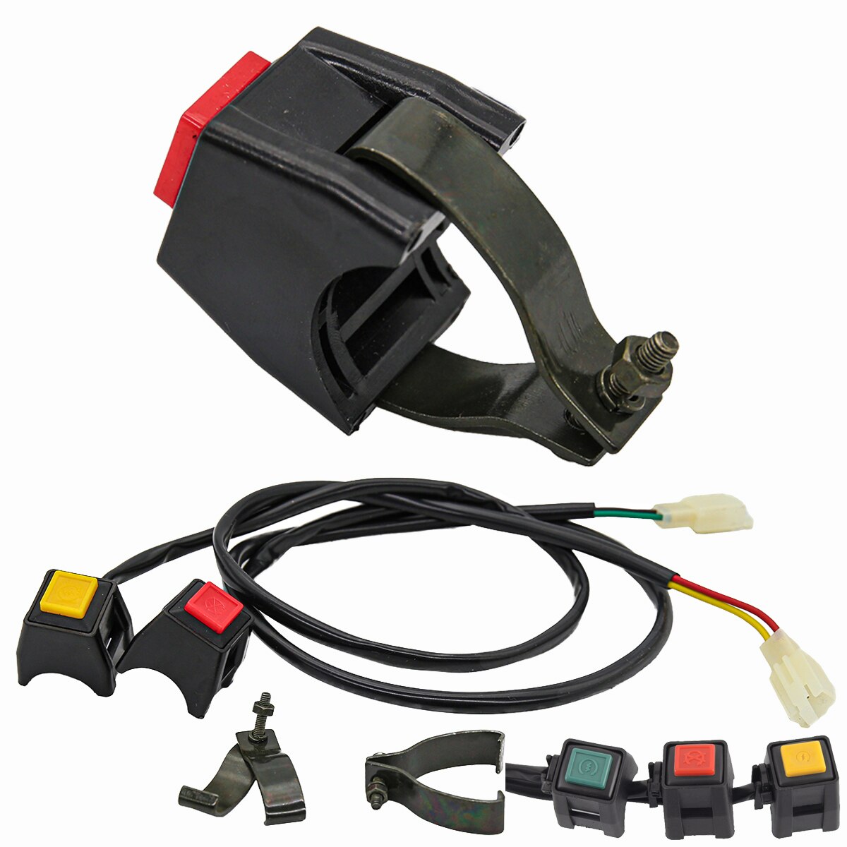 1pcs Motocycle ON OFF Engine Starter Kill Switch Fit For Honda Yamaha Kawasaki Suzuki Kayo Bosuer Husqvarna KTM Dirt Bike