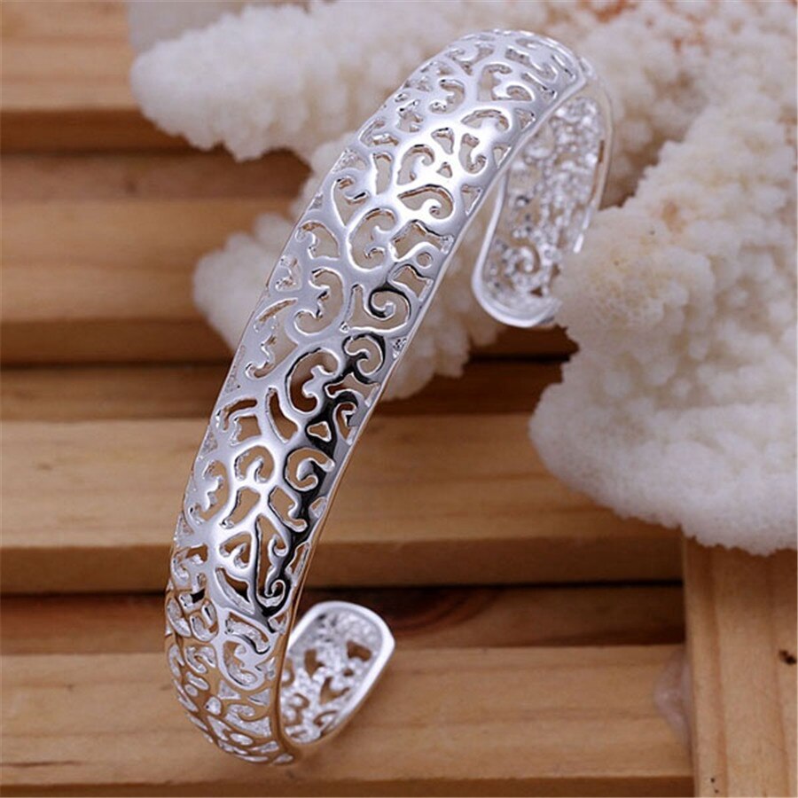 zilveren kleur charm vrouwen leuke mooie armband mode armband sieraden prijs top B144