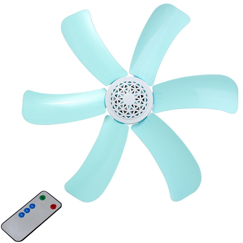 Blauw 10W Stille Plastic Energiebesparing Mini Plafond Ventilator 3-5 Turn Pagina Fan 220V Opknoping Fan zachte Wind Huishoudelijke