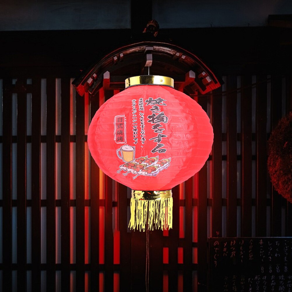 Japanese Lantern Waterproof Traditional Japanese Style Hanging Lantern Waterproof Bistro Ramen Sashimi Cuisine Restaurant Decor