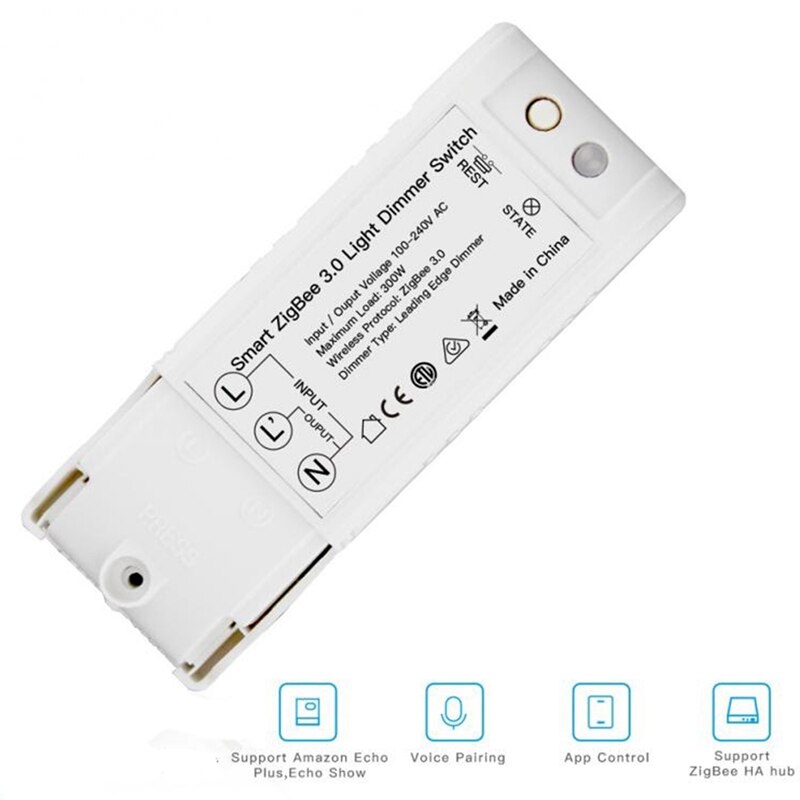 ZigBee intelligent 3.0 variateur de lumière bricolage maison intelligente interrupteur modifié pour Echo Plus Alexa SmartThings télécommande App