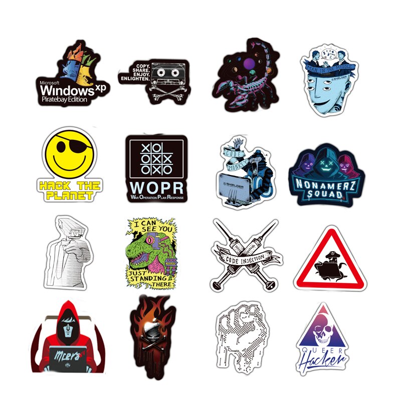 50pcs/lot Programming Geek Hacker Developer Sticker