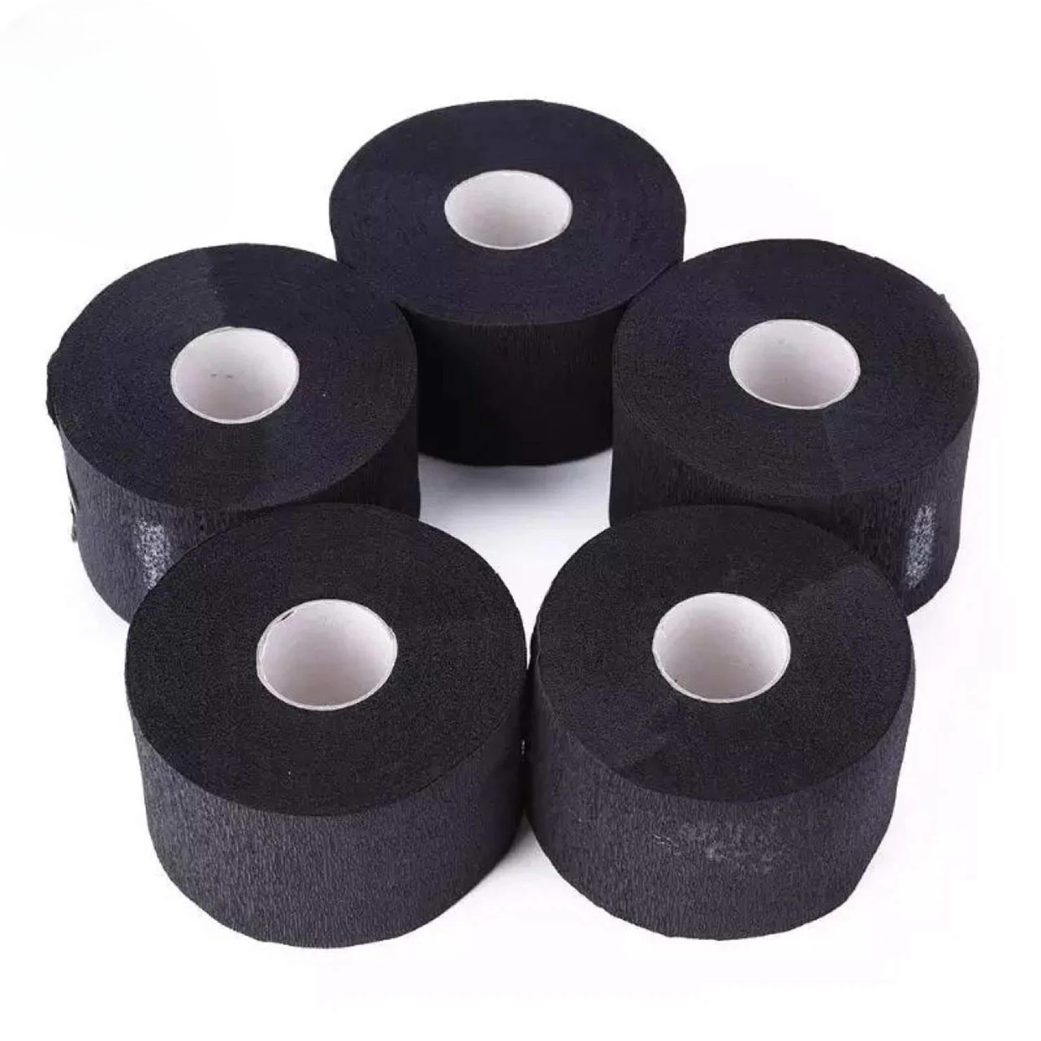 Papel negro para el cuello, cintas desechables para el cuello, herramientas para cubrir cuellos de peluquería, accesorios para barbería
