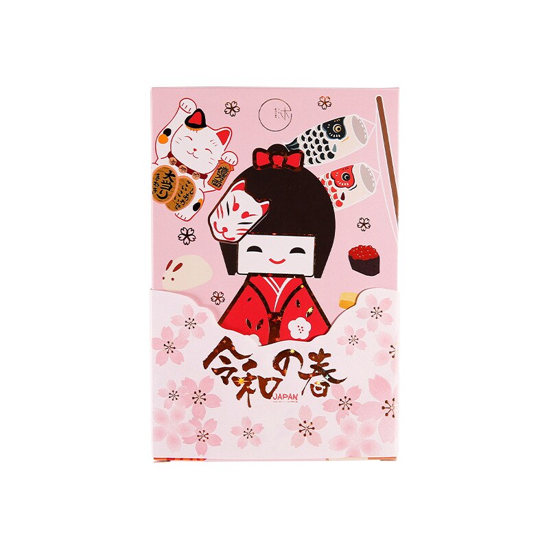 30 feuilles/Set carte postale fille japonaise/carte de voeux/carte de Message/cartes de noël et nouvel an