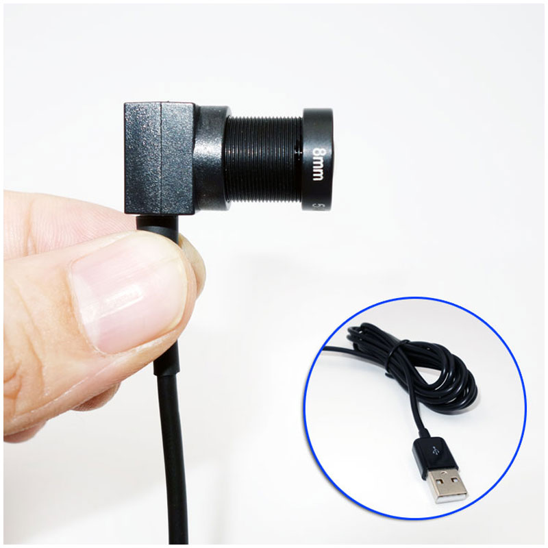 Mini USB Camera with EFL 8mm 40 degree lens telephoto store warehouse public home security CCTV UVC OTG 2MP HD computer camera