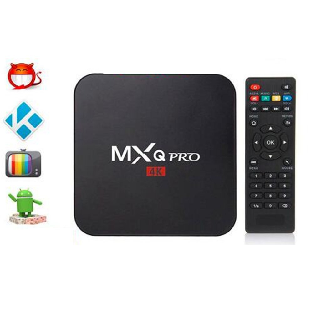 1000 Channels Smart TV Box Android MxqPro RK3229 Android 7.1K 1g + 8g Smart TV Box Amlogic 4-core Media for EU US AU UK