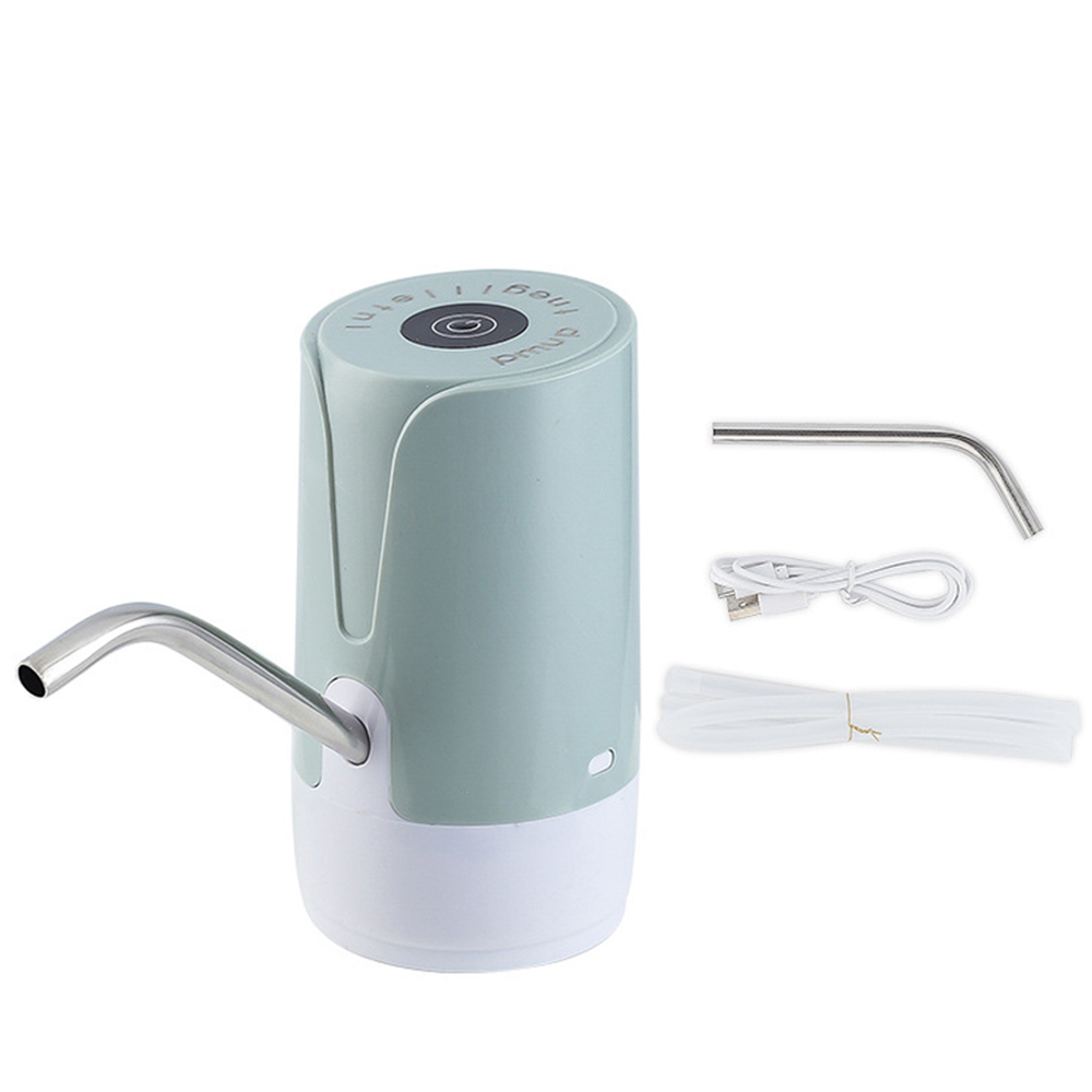 Automatic Electric Portable Water Pump Dispenser Drinking Bottle Switch Wireless Electric Water Pressure Water Dispenser USB: green