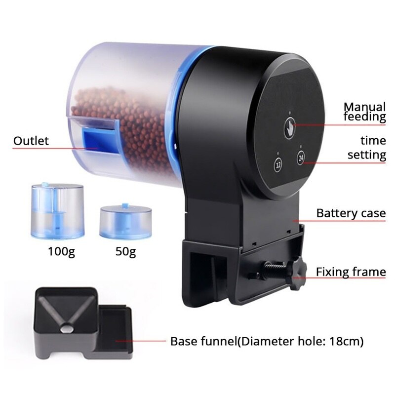Ce-certificering Vis Tank Feed Servies Volautomatische Smart Timing Fish Feeder Mini Feeder Aquarium Feeder