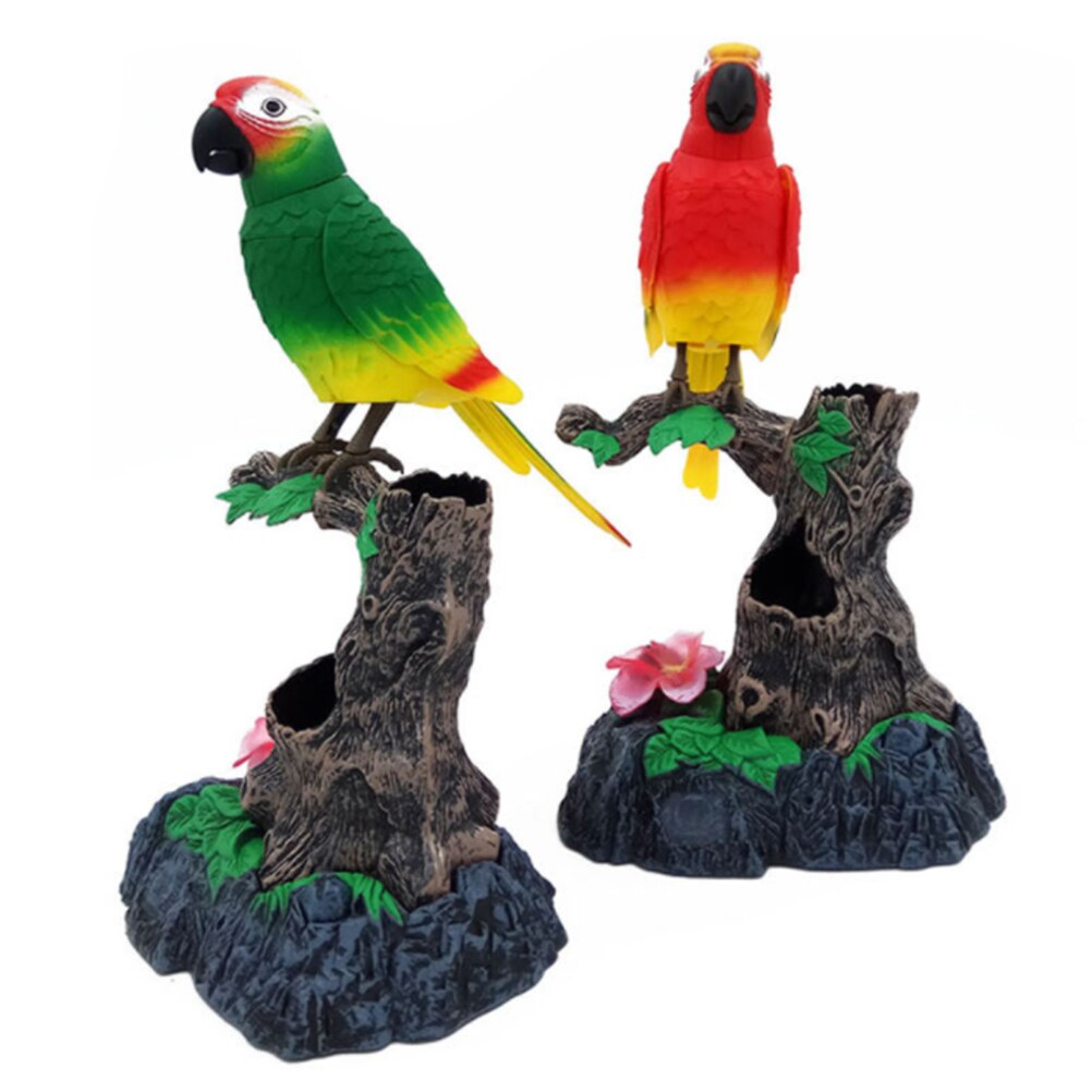 Cute Electronic Talking Bird Toys Moving And Sound Record Speaking Parrot Talking Toys For Children Home Decoration