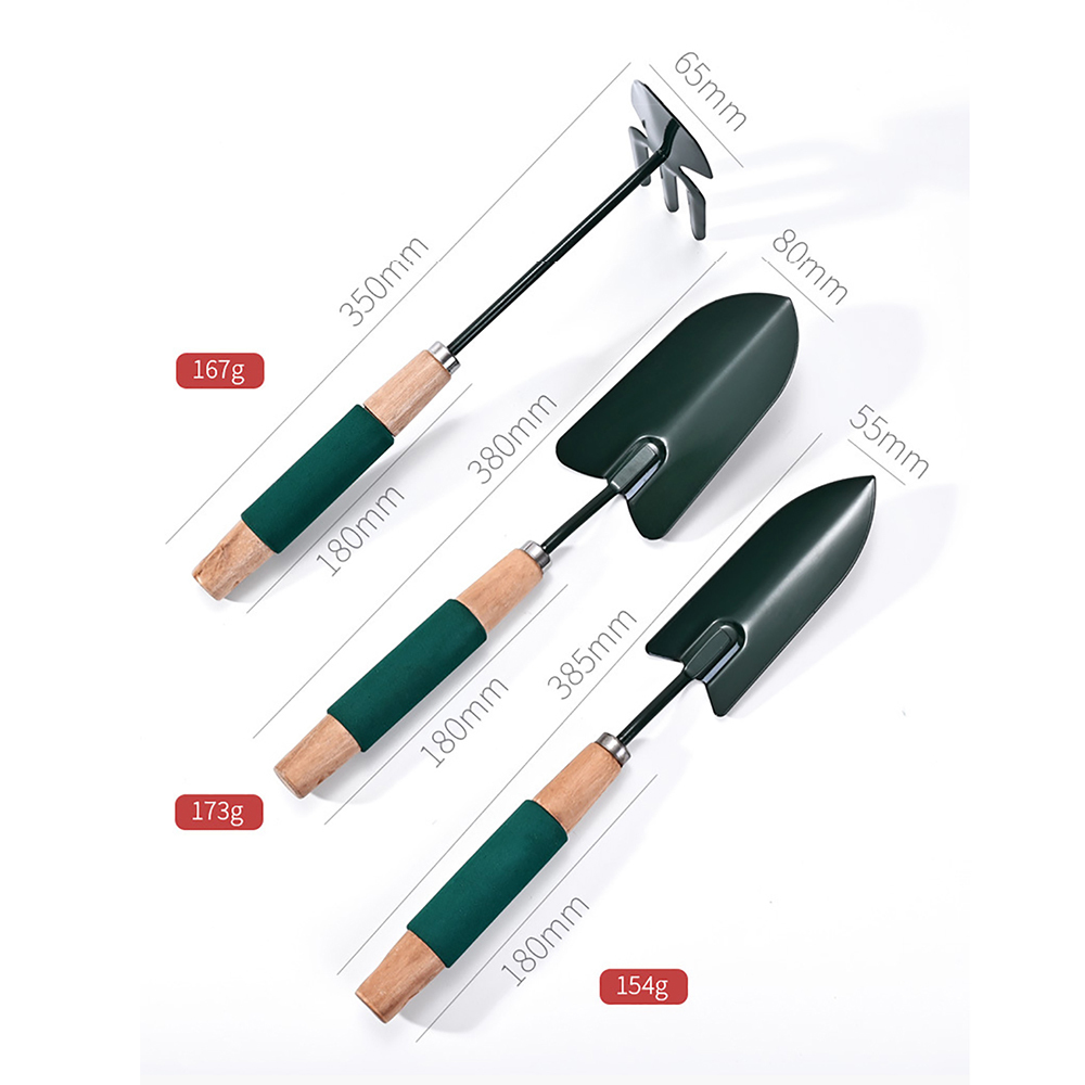 Garden Tool Soft Grip Hand Trowel Bonsai Shovel Rake,Cultivator,Weeder Tools Ergonomic Handle,Garden Lawn Farmland Transplant: 3Pcs Set