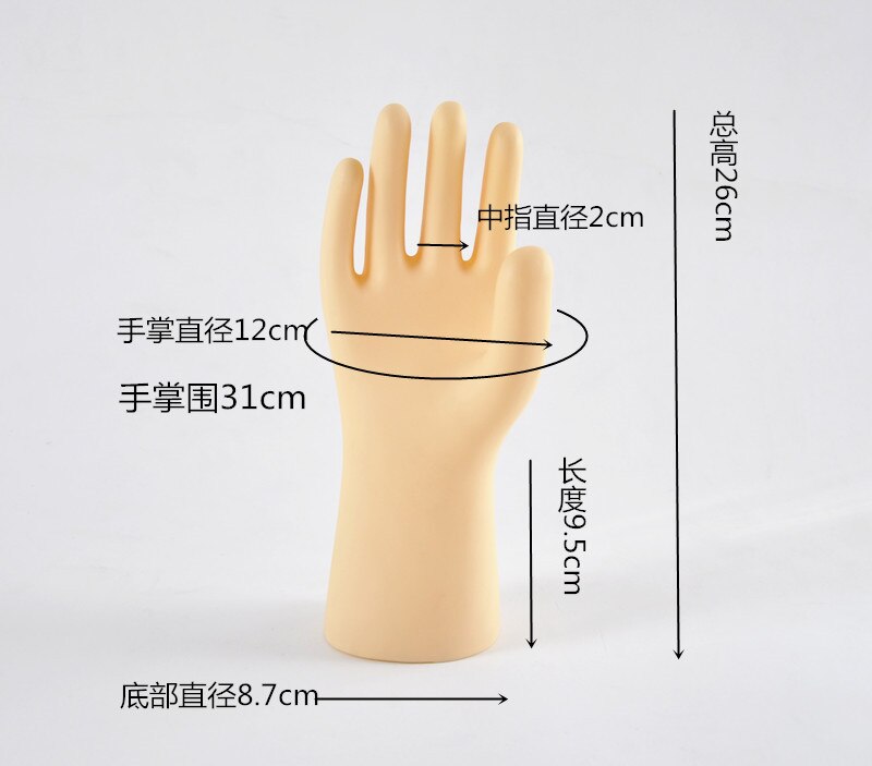 1pc miesten mannekiini käsi rannerengas kello käsineet rannekoru rannekoru korut näyttö pohja mies käsineet malli iho käsi