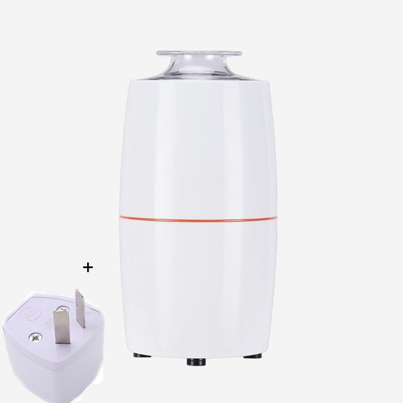 Xiaomi lille husstand 200w elektrisk mini kaffekværn kraftige bønner krydderier nøddefrø kaffebønnekværn mølle urter nødder: Med au adapter