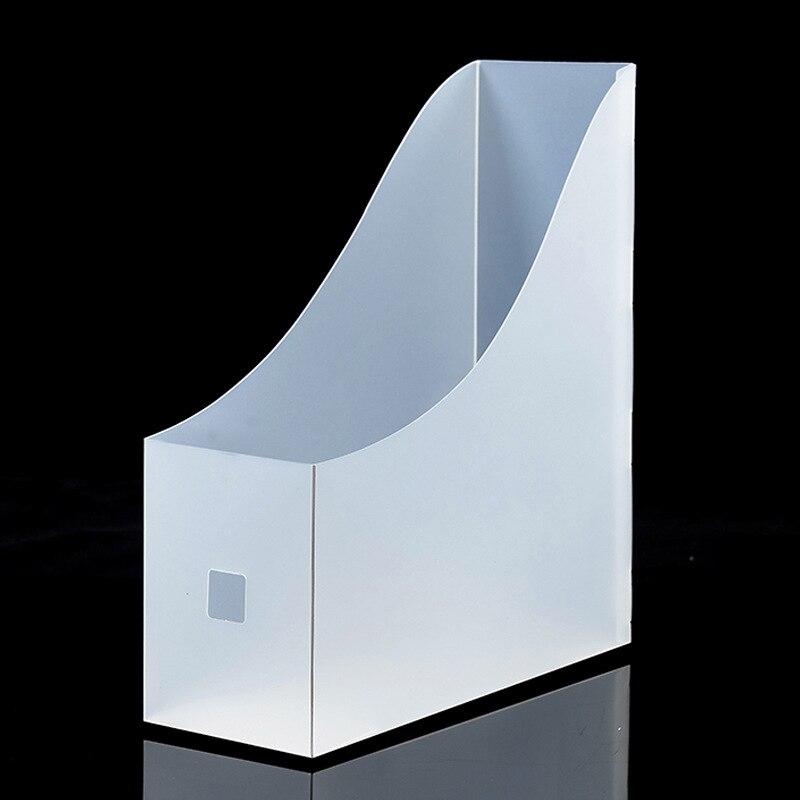 Soporte de archivo para revistas, bandeja para documentos, periódico, almacenamiento de escritorio, organizador de relleno de papel, suministros de oficina, caja de plástico, 5 uds.: Blue Curvilinear