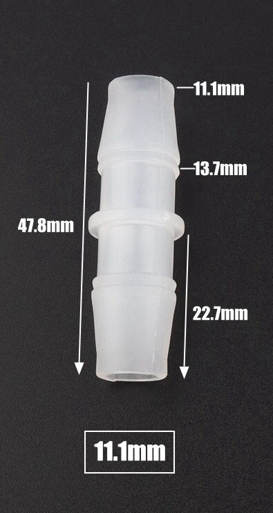 5pcs/lot 11.1-25mm PP Plastic Connectors Garden Micro Irrigation Hose Joints Aquarium Fish Tank Parts Air Pump Fittings Adapter: 11.1mm Pagoda