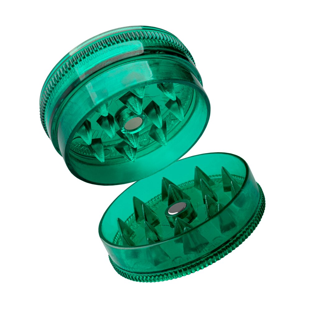 Hibron Grinder 2 Piezas. Molinillo de Hierbas. Grabado Hoja de marihuana.