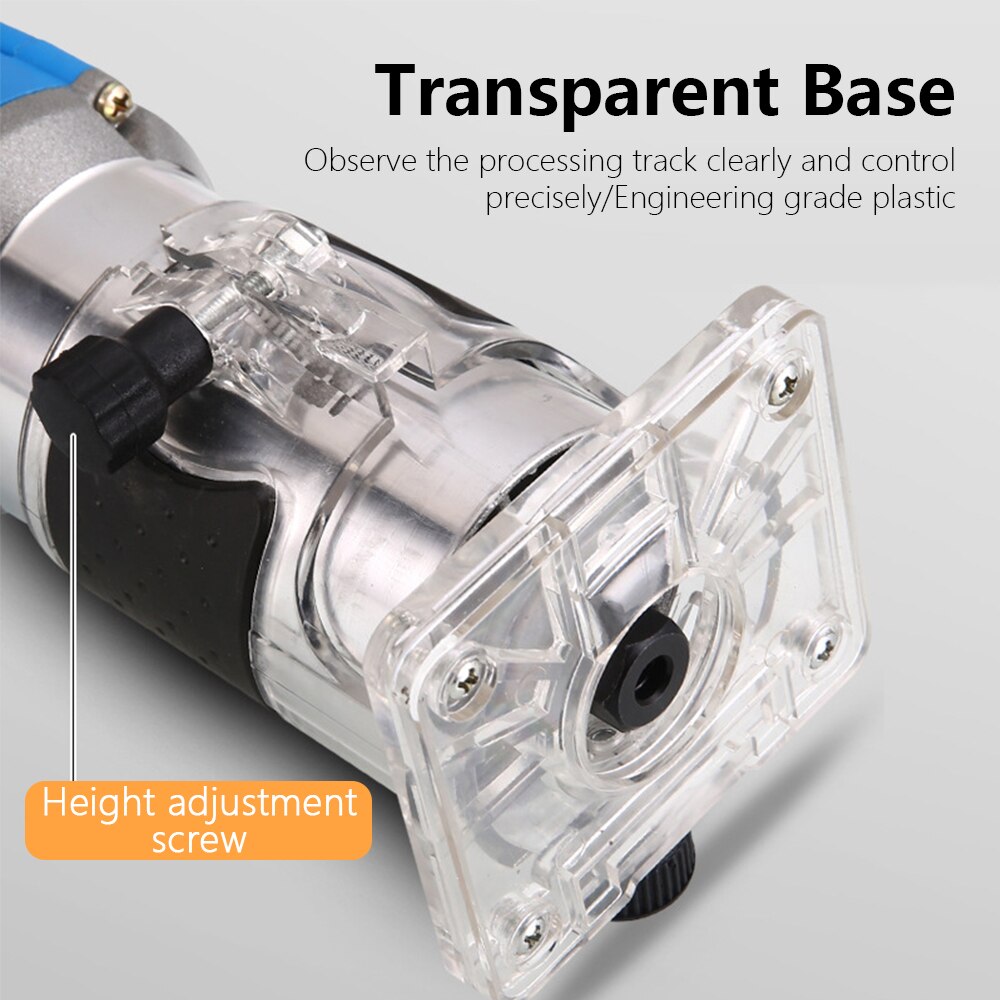 Elektrische Hand Trimmer Router Houtsnijwerk Machine Met Draagtas Houtbewerking Hout Frezen Gokautomaat Power Tools800W