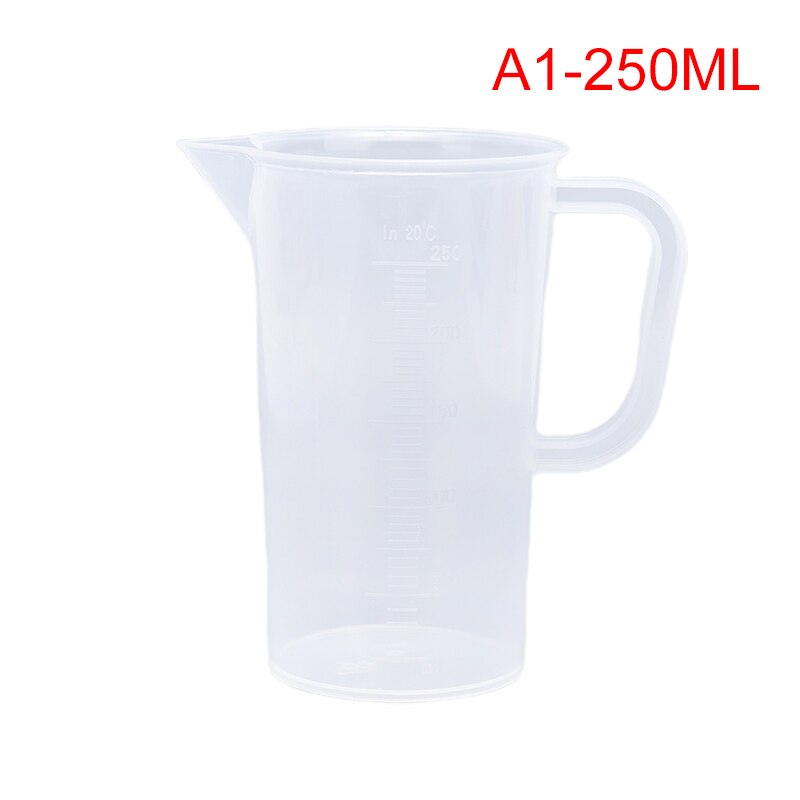 1/10 stücke 20-1000ml Kunststoff Absolvierte Messbecher Flüssigkeit Container Epoxy Harz Silikon, Der Werkzeug Transparent mischen Tasse: 250ml 1pcs