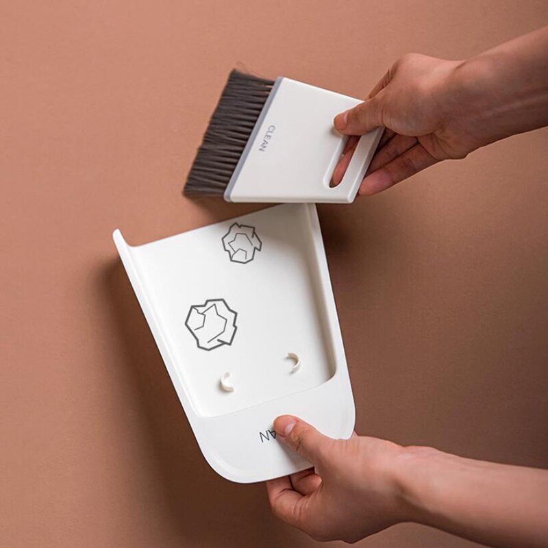 Home Office Cleaning Tools Mini Tool Desktop Kitchen Cleaning Brush Crushing Kettle Broom Storage Cleaning Tool Set