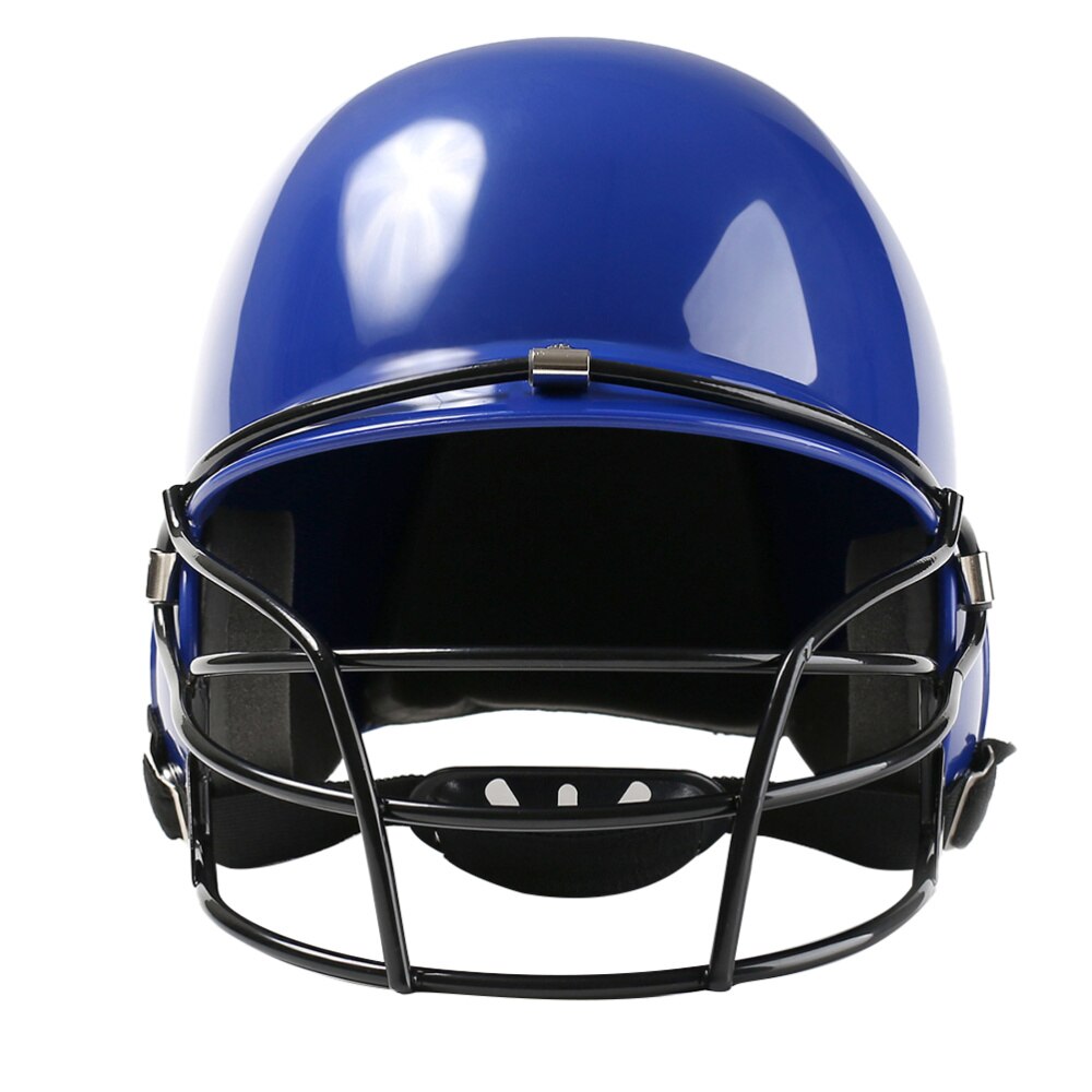 Professionele Honkbal Helm Beschermende Cover Head Protector Gezicht Guard Frame Beschermende Cap Voor Outdoor Sport Spelen Levert: Blue