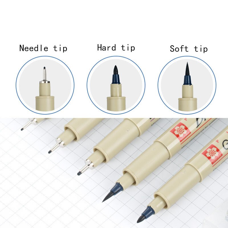 Waterproof Sketch Micron Comics Art Marker Pen Pigment Liner Water Based Drawing Handwriting School Office Japanese Stationery