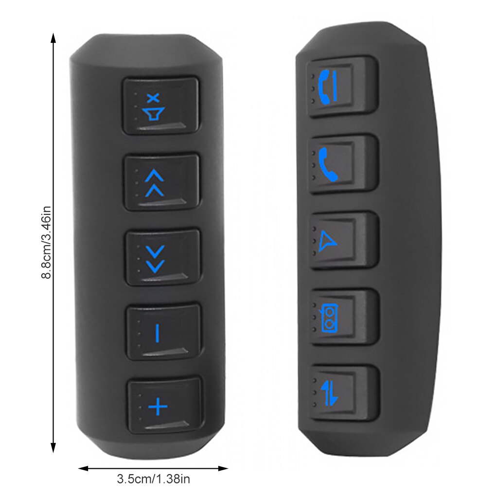 Reproductor de DVD con botones de Control remoto para volante de coche, dispositivo inalámbrico multifunción con GPS, Estilo Universal