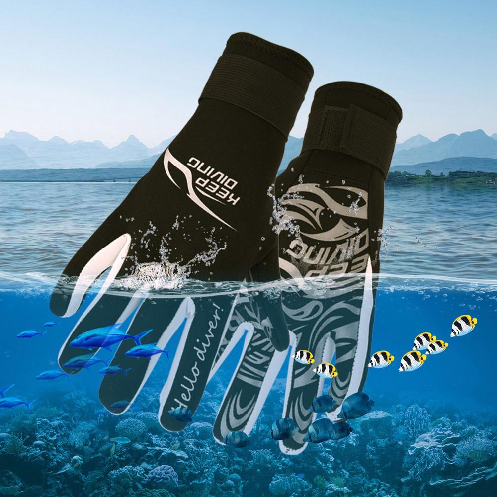 Houden Duiken 1 Paar Scuba Dive Handschoenen 2Mm Neopreen Duiken Snorkelen Handschoenen Anti Scratch Keep Warm Duiken Beschermende Handschoenen