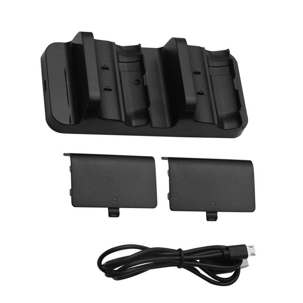 Fast Charger For XBOX ONE Controller Dual Charging Dock Charger + 2pcs Rechargeable XBOX ONE Controller Battery Stander For XBOX