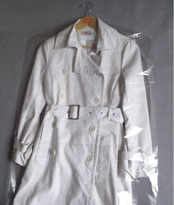 20 Stks/partij Plastic Transparante Stofkap Kledingstuk Van Kleren Opknoping Pocket Opbergtas Garderobe Opknoping Kleding